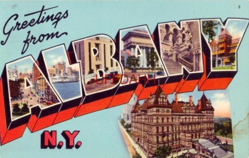 1960 GREETINGS FROM ALBANY, N.Y. 