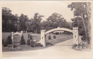 Pennsylvania Union County Central Oak Heights Entrance Real Photo