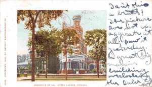 Potter Palmer Residence Home Chicago Illinois 1902 Private Mailing Card postcard