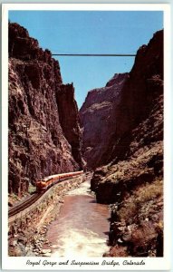 Postcard - Royal Gorge and Suspension Bridge - Cañon City, Colorado