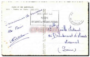 Old Postcard Paris And Its Wonders Theater L & # 39Opera