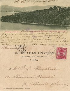 cuba, SANTIAGO DE CUBA, Vista General desde La Cruz (1904) Postcard