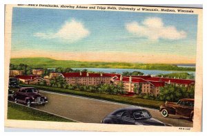 Postcard SCHOOL SCENE Madison Wisconsin WI AT7242
