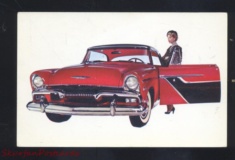 1955 PLYMOUTH NEW ORLEANS LOUSIANA VINTAGE CAR DEALER ADVERTISING POSTCARD