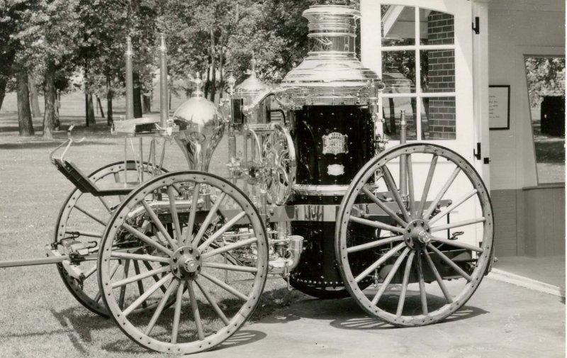 OH - Dayton. Steam Fire Engine built in 1883   *RPPC