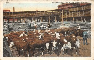 Lot 94 usa chicago illinois cattle pens union stock yards cow