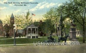 City Park, McKnight Fountain in Hannibal, Missouri