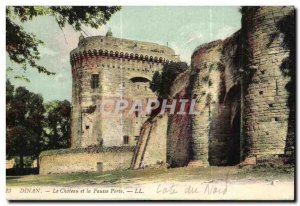 Old Postcard Dinan Le Chateau and the False Door