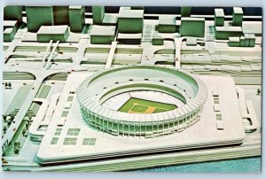 1960 Cincinnati Ohio Postcard Riverfront Stadium Reds National League Baseball