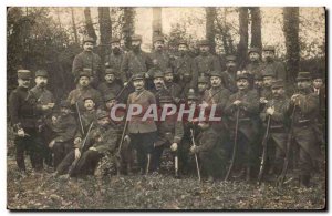 Old Postcard PHOTO CARD Army Regiment soldiers