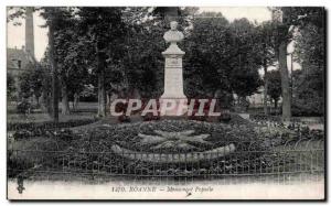 Old Postcard Roanne Monument Populle