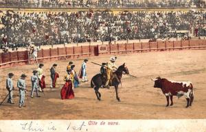 Group Of 6 Bull Fighting Scenes Matador Mexico Antique Postcards K25231