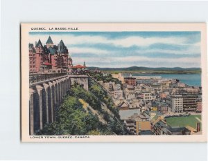 Postcard Lower Town Quebec City Canada