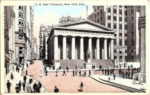 U. S. Sub-Treasury New York City New York c1944 Postcard