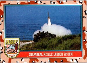 Military 1991 Topps Dessert Storm Card Chaparral Missile Launc System sk21344