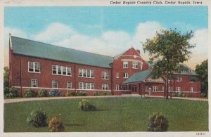 Cedar Rapids Country Club Iowa USA Antique Postcard