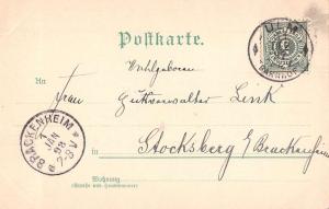 Ulm Germany Gruss aus Church View Scenic Antique Postcard J39610