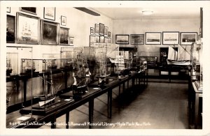 Hyde Park NY Naval Exhibition Franklin Roosevelt Memorial Library Postcard Z14