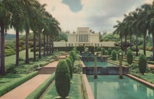 America Postcard - Mormon Temple in Hawaii   RS24724