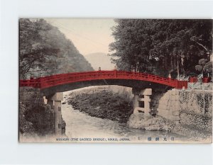 Postcard Mihashi (The Sacred Bridge) Nikko Japan