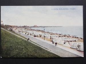 Norfolk: Gorleston Front, shows Beach with Tents, Changing Bathing Tents c1920's