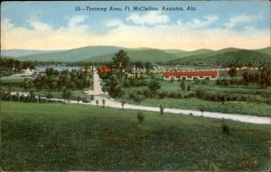 Anniston Alabama Fort McClellan Training Area WWII c1930-50s Vintage Postcard