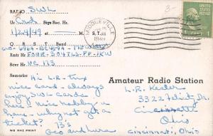 Middleville Michigan W8HM Radio Station Advert Antique Postcard K54507