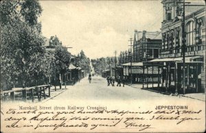 Jeppestown Johannesburg Street Scene South Africa Marshall St. c1910 Postcard