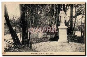 Postcard Old Bagatelle Statue of virgin