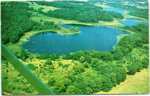 Aerial view of Wing Haven vacation area, Angola Indiana