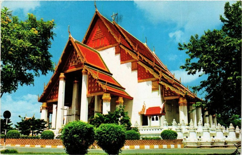 CPM AK THAILAND Wat Temple, Mongkhol Bophit at Ayudhya. Thailand (345586)