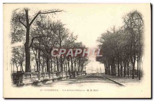 Old Postcard Bordeaux Allees D & # 39Orleans