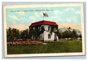 Vintage 1940's Postcard - Chilocco Indian School Arkansas City Kansas