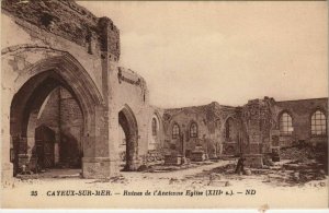 CPA CAYEUX-sur-MER Ruines de l'ancienne Église (807644)