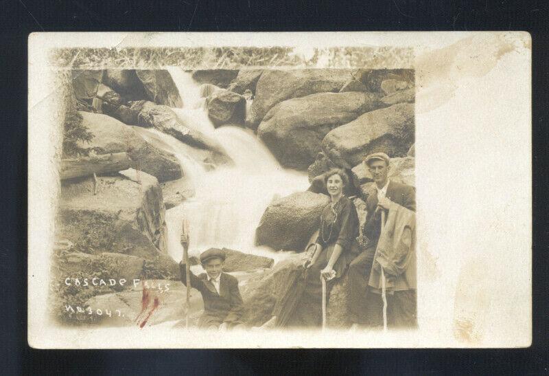 RPPC YOSEMITE NATIONAL PARK CALIFORNIA CASCADE FALLS REAL PHOTO POSTCARD