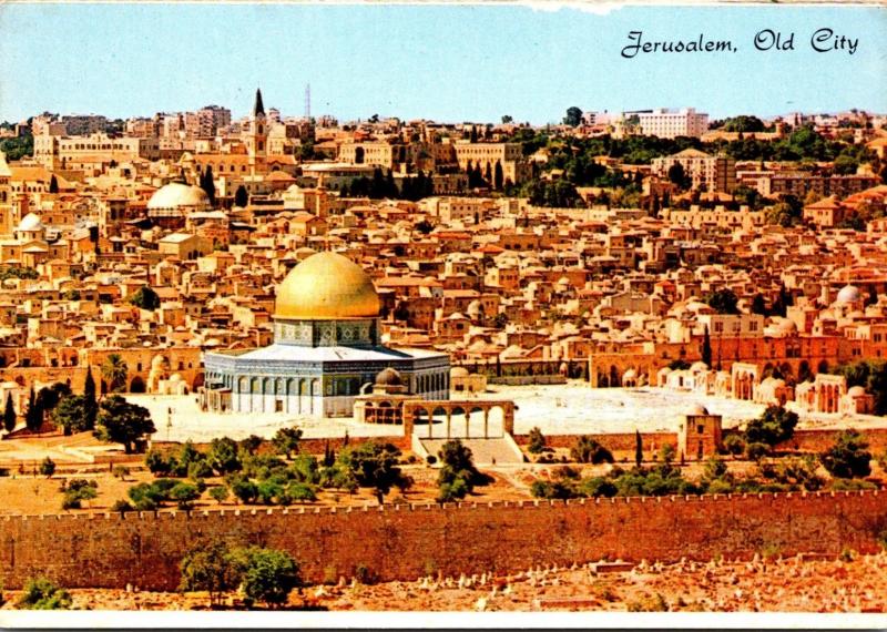 Israel Jerusalem Seen From Mount Of Olives