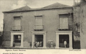 colombia, CARTAGENA, Agencia Postal Nacional, Post Office (1910s) Postcard