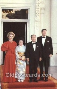 Japanese Prime Minister. Zenko Suzuki Ronald Regan 40th USA President Unused 