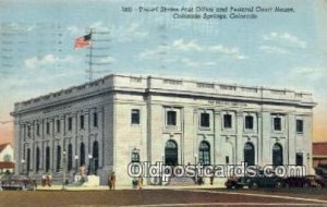 United States Post Office and Federal Court House Colorado Springs CO USA 194...