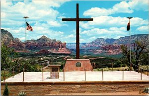 Vtg The Shrine of the Red Rocks Sedona Arizona AZ Unused Chrome Postcard