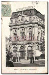 Paris Postcard Renaissance Old Theater