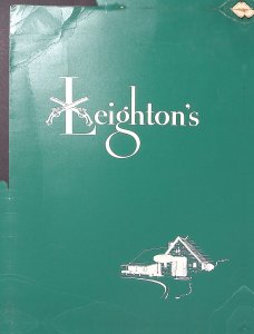 1940s LEIGHTON'S ARDSLEY NY ELMSFORD RESTAURANT MENU SAW MILL RIVER PARKWAY W65