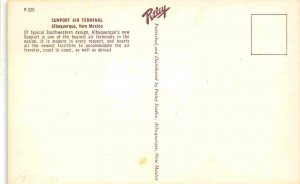 Sunport Airport Albuquerque New Mexico postcard