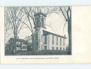 Pre-1907 CHURCH Clinton Connecticut CT A2429