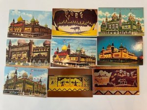 27 CORN PALLACE MITCHELL SOUTH DAKOTA Vintage Postcards Lot FREE SHIPPING