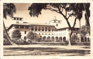 Honolulu Hawaii 1942 RPPC REal Photo Postcard Federal Building creased