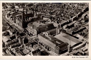 Netherlands Rotterdam voor 1940 Aerial Town K.L.M. Airline Photo Postcard Z14