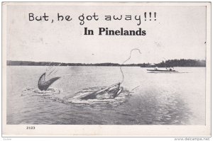 Fishing Comic , PINELANDS , Ontario , Canada , PU-1915