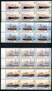 501358 MONTSERRAT 1984 year block of six stamps set SHIPS