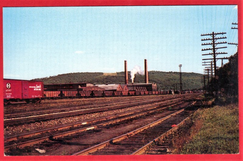 THE LEHIGH VALLY RAILROAD SHOPS. SAYRE, PA  SEE SCAN